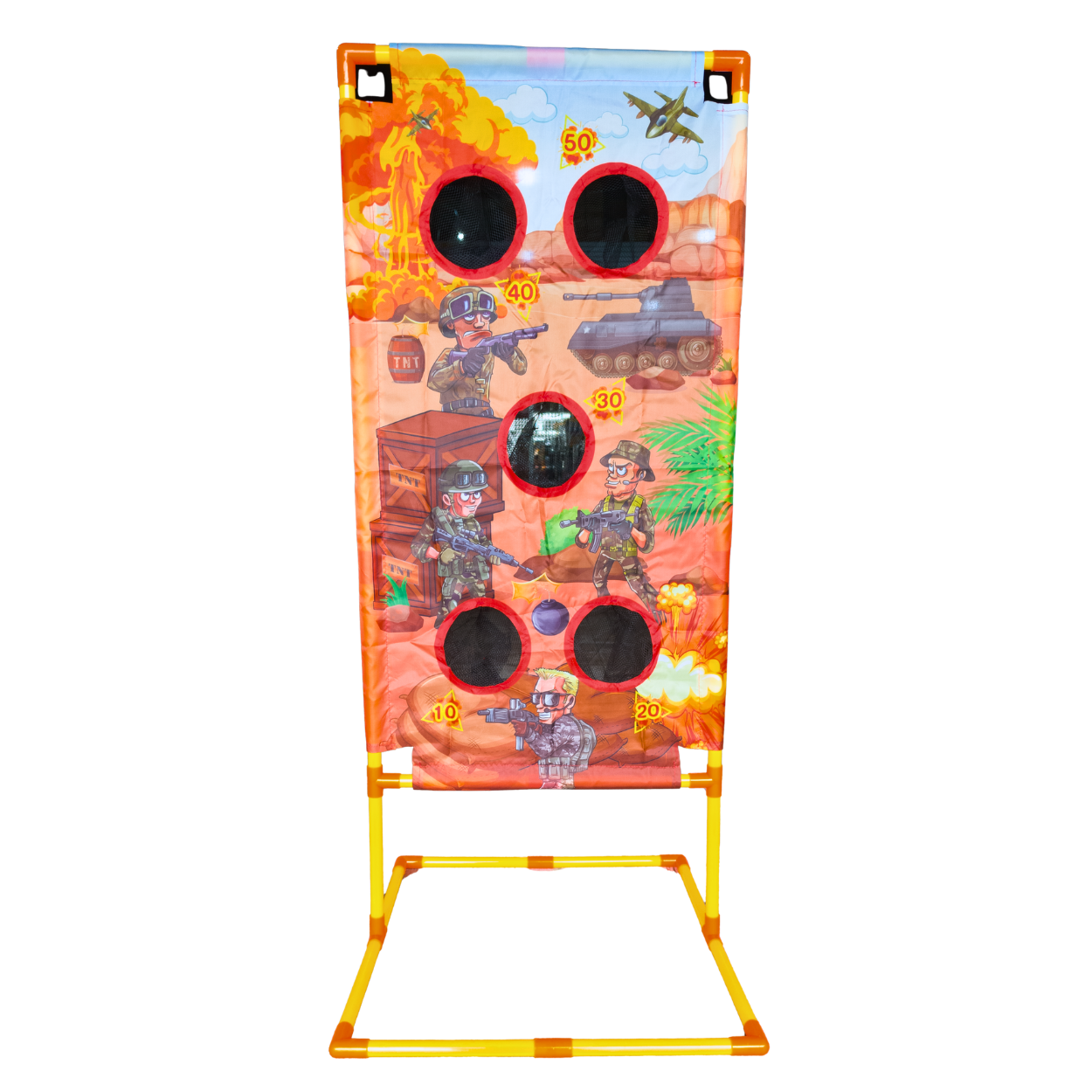 Sport Super Shot Launcher Lanzador de aire con diana para niños