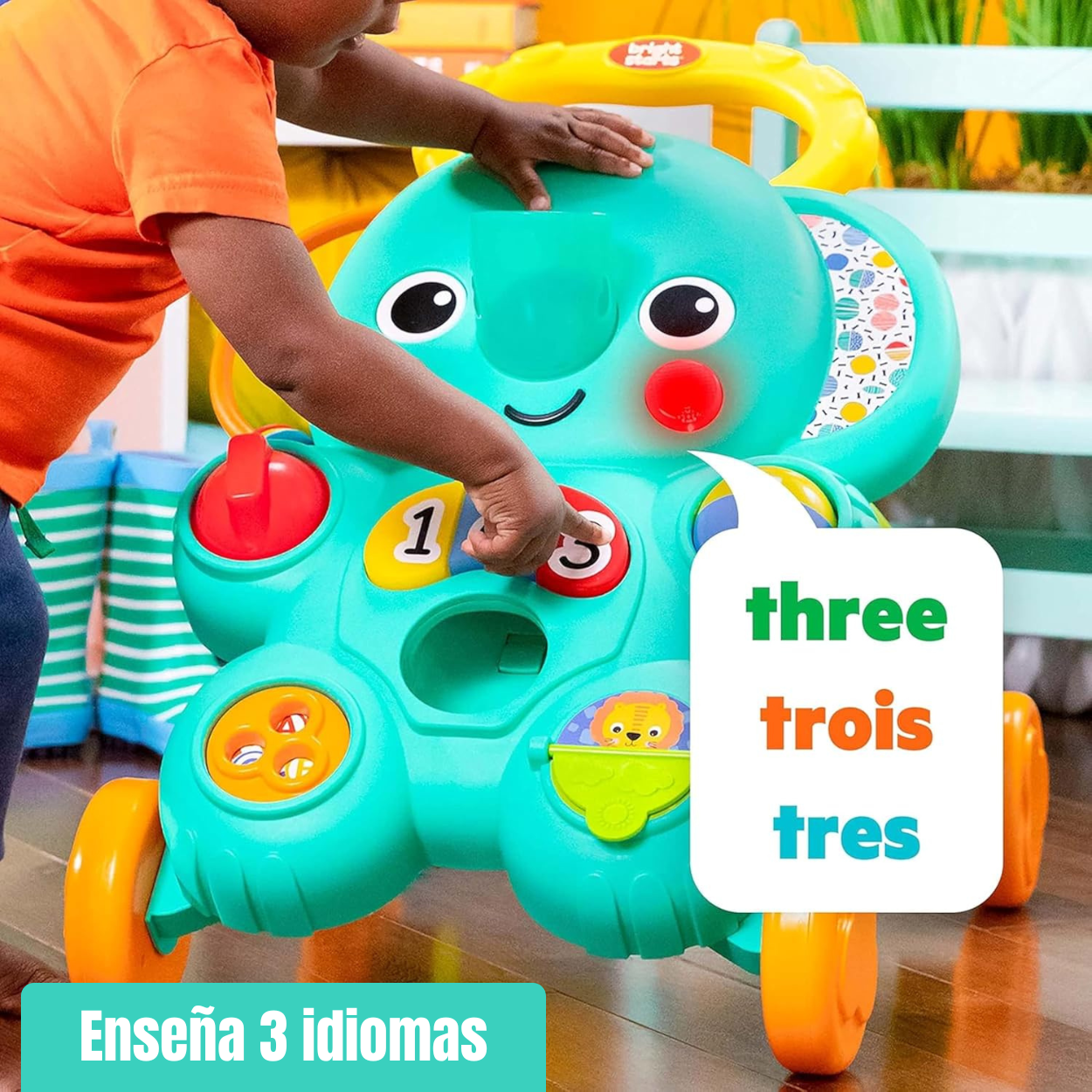 Bright Stars Andadera Pasea y Juega para Bebés 6 meses en adelante