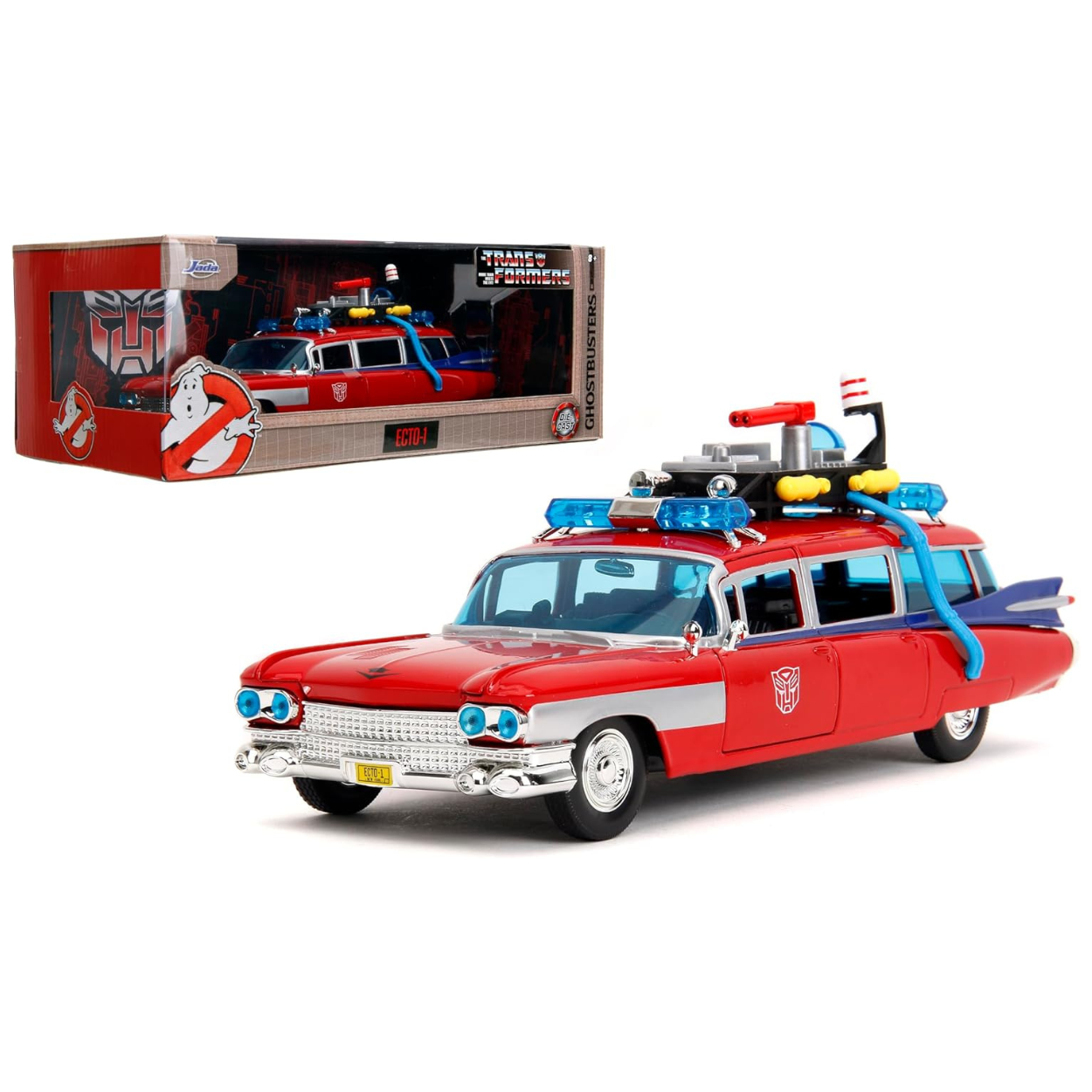 Jada Ghostbuster Ecto 1 Escala 1:24 versión Transformers