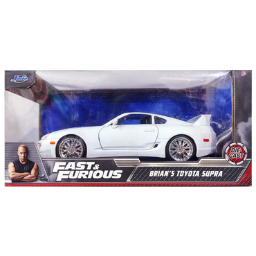 Jada Fast & Furious Toyota Supra de Brian Color Blanco escala 1:24