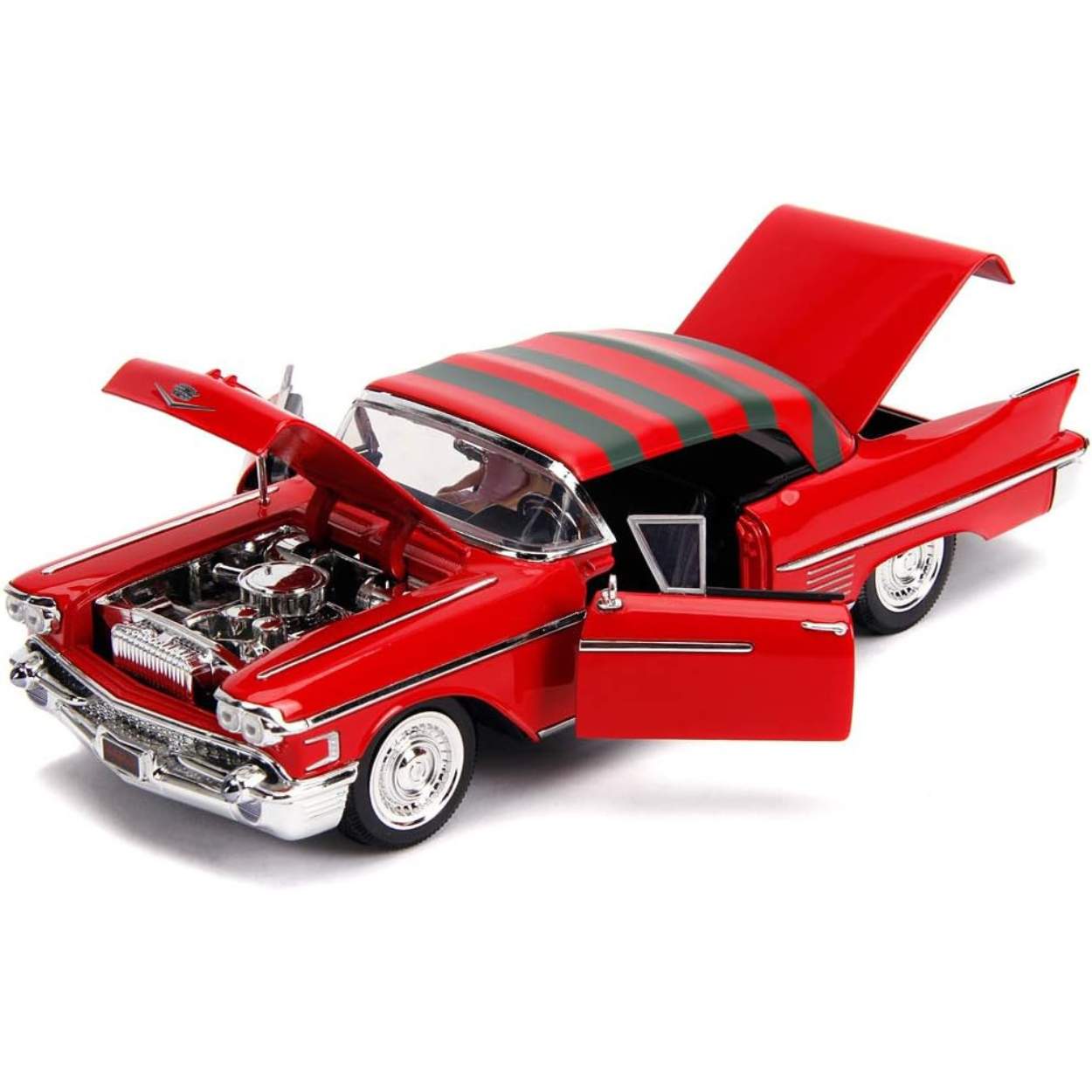 Jada Freddy Krueeger y Cadillac Serie 62 1958 Escala 1:24