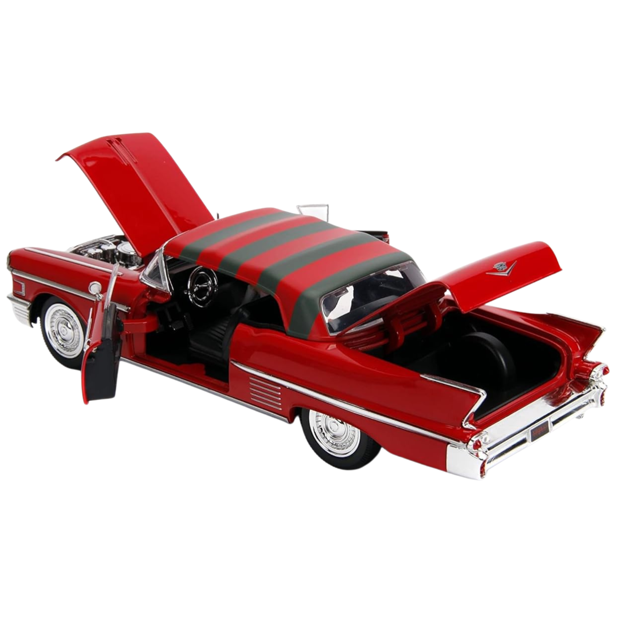 Jada Freddy Krueeger y Cadillac Serie 62 1958 Escala 1:24