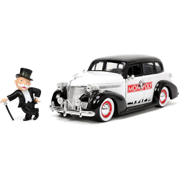 Jada Mr. Monopoly y Chevrolet Master Deluxe 1939