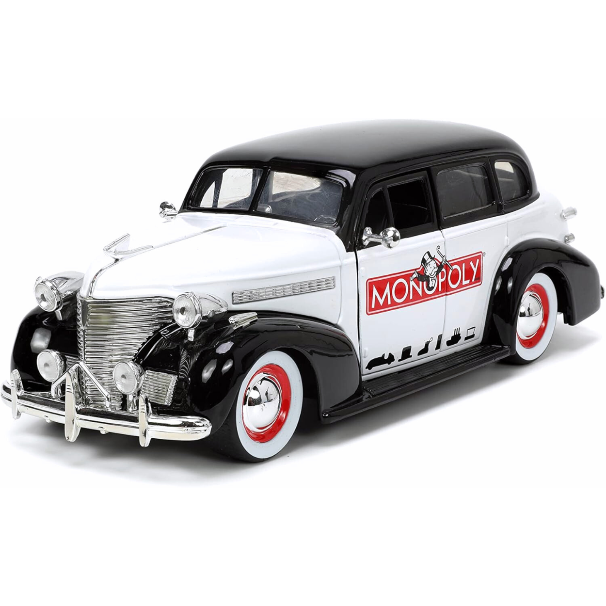 Jada Mr. Monopoly y Chevrolet Master Deluxe 1939