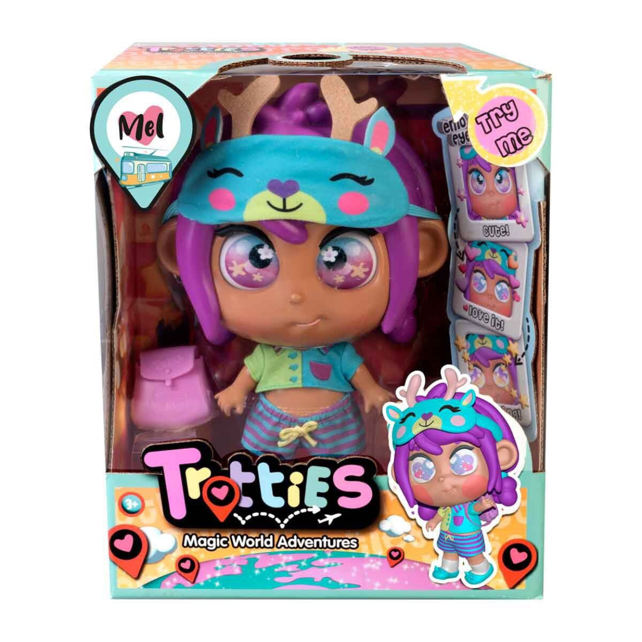 Muñeca Trotties emoti Eyes Mel 25 cm
