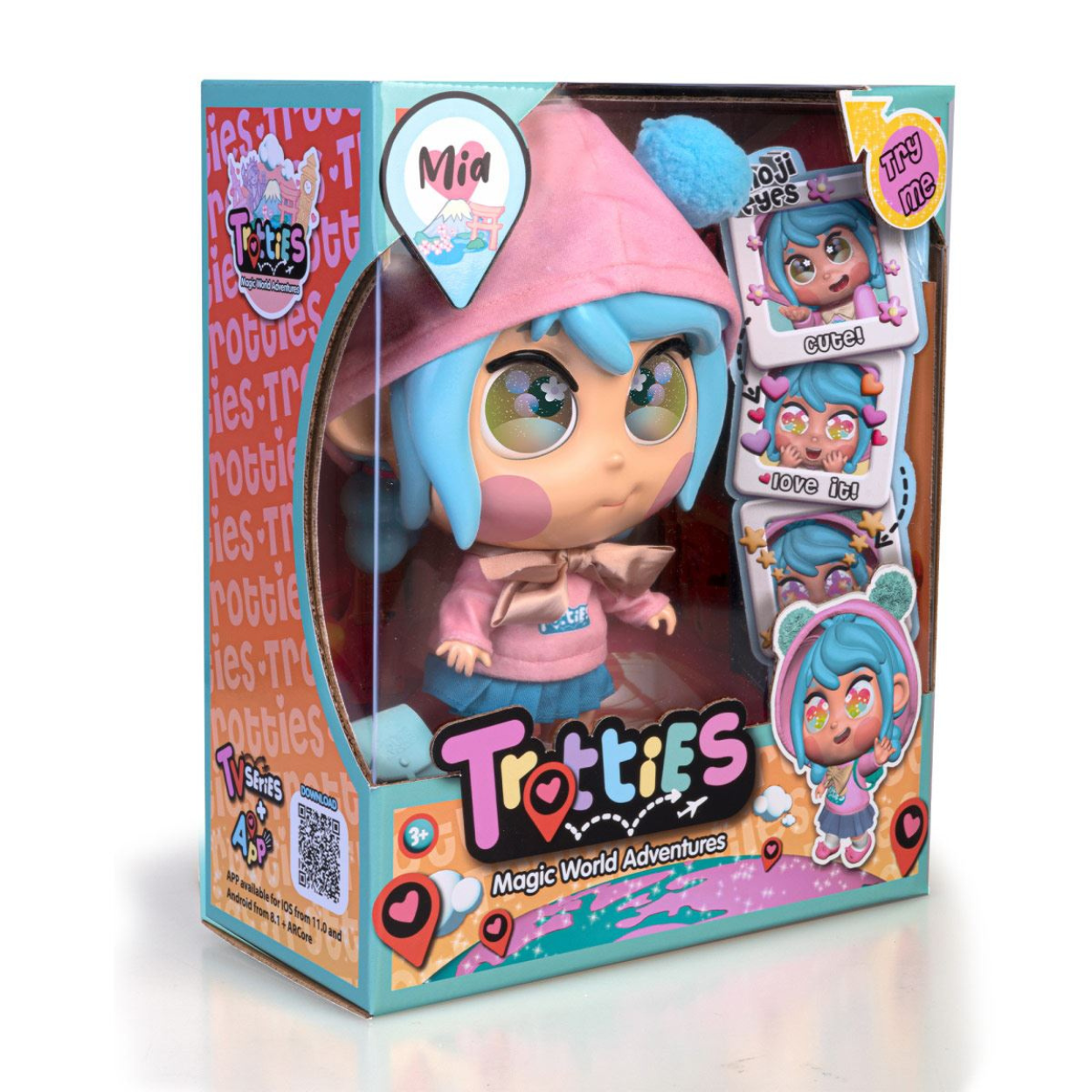 Muñeca Trotties emoti Eyes Mia 25 cm