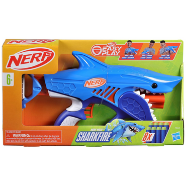 Nerf Junior Wild Sharkfire Lanzador con 8 Dardos
