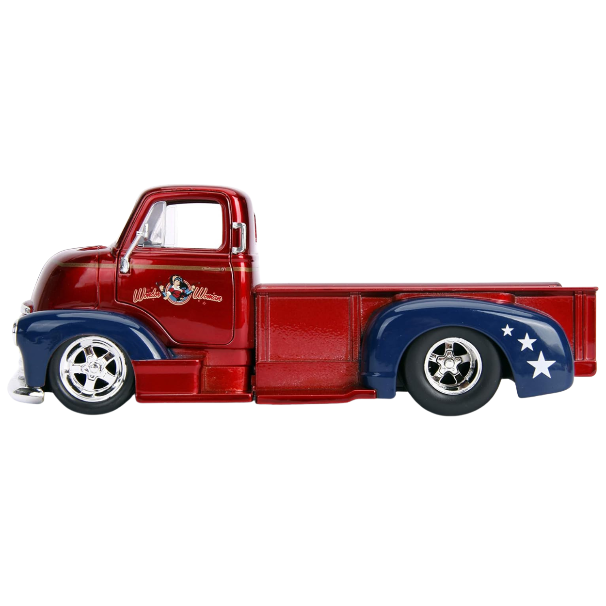 Jada Dc Comics Bombshells Mujer Maravilla y Chevy Coe Pick Up 1952 escala 1:24