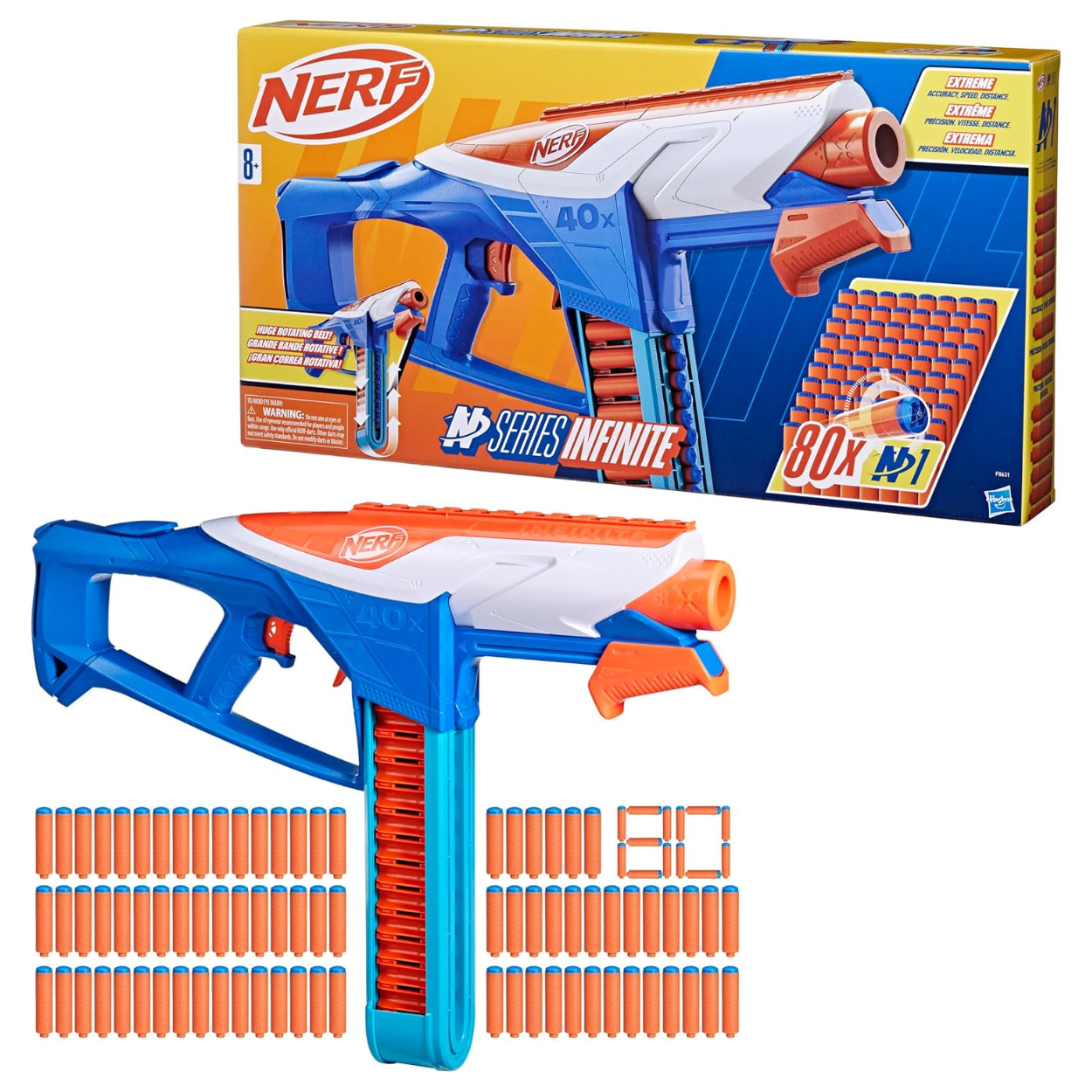 NERF N SERIES INFINITE 80 DARDOS