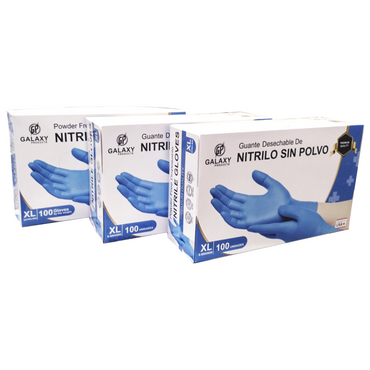 Caja Master Guantes de Nitrilo Talla XL Color Azul