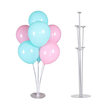 Varillas para decoración de centro de mesa con globos.
