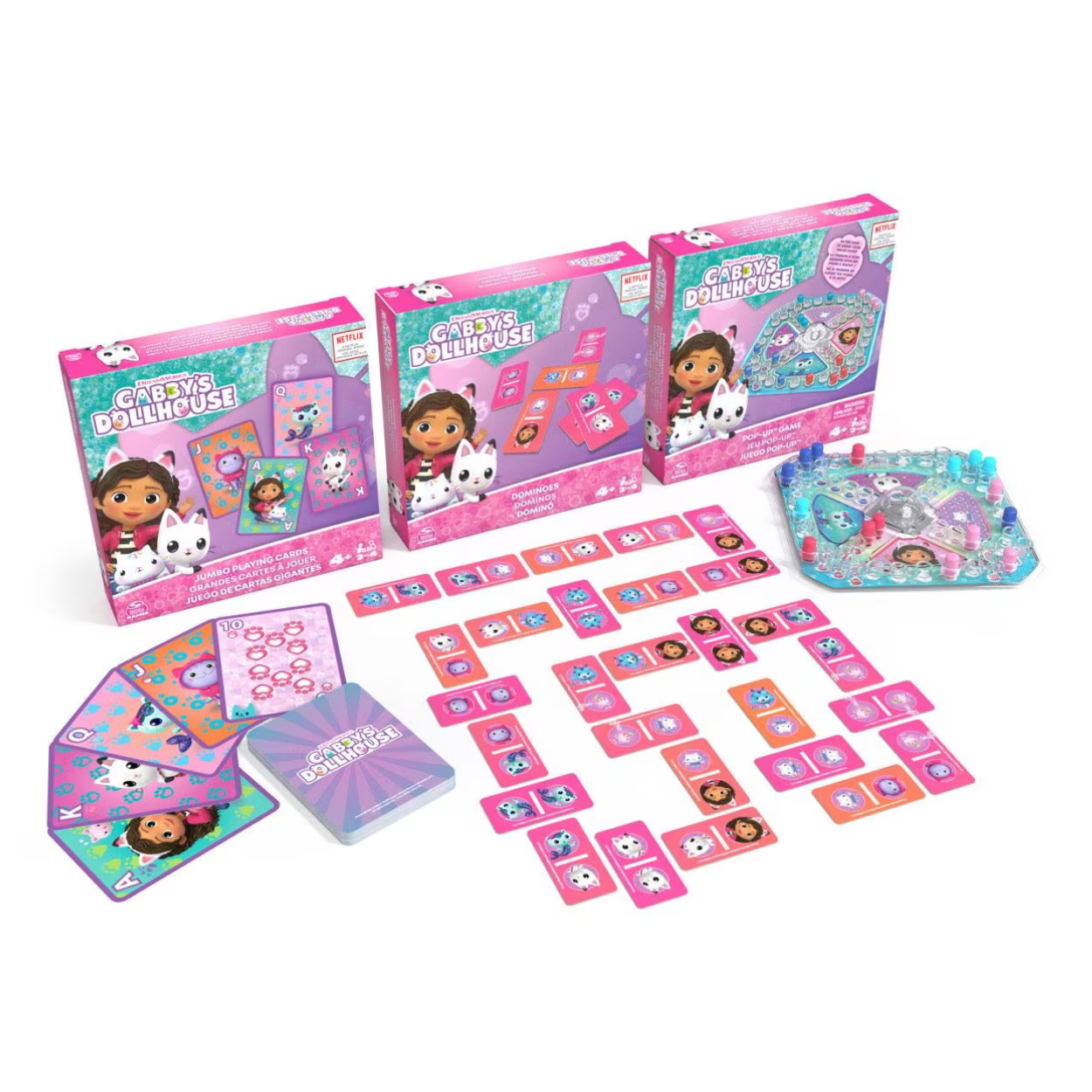 Gabby Dollhouse 3 Juegos De Mesa Para Niños