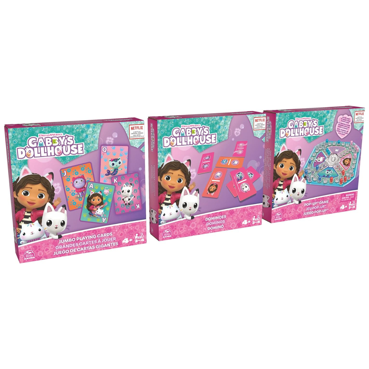 Gabby Dollhouse 3 Juegos De Mesa Para Niños