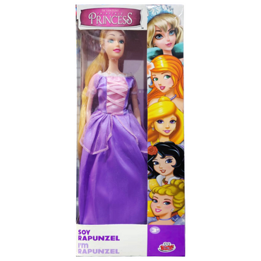Muñeca Princesas De Los Cuentos De Hadas Soy Rapunzel 30 cm