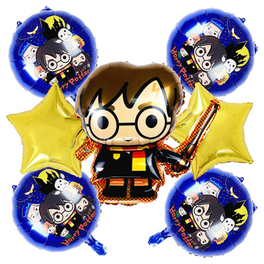 Globo decorativo “HARRY POTTER” bolsa con 5 globos paquete con 12 piezas.