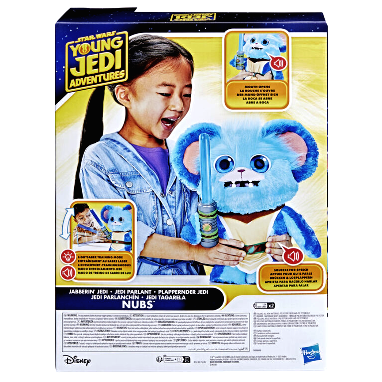 Star Wars Young Jedi Adventures Nubs Jedi Parlanchín con luces y sonidos