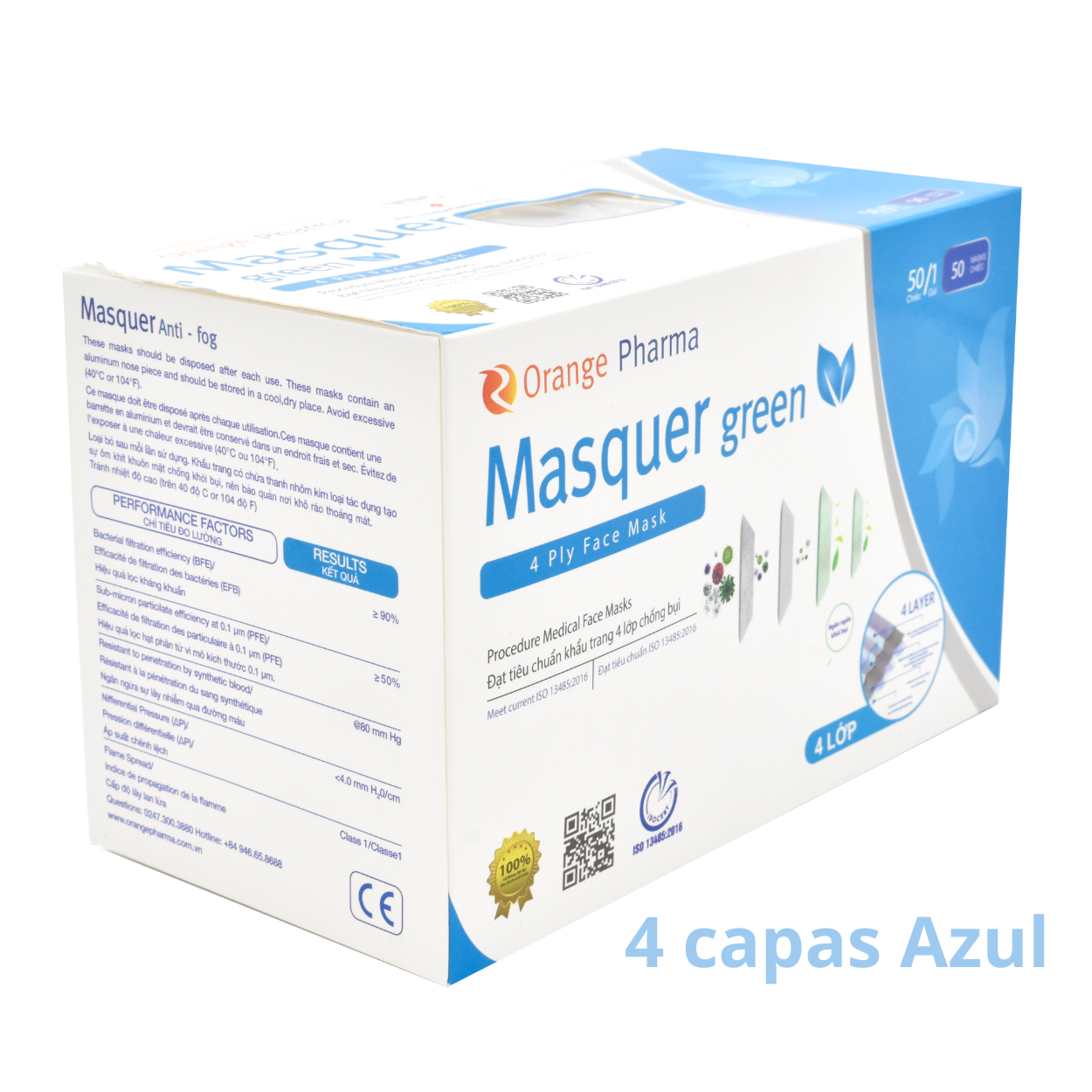 Cubrebocas Masquer Green Caja Master.