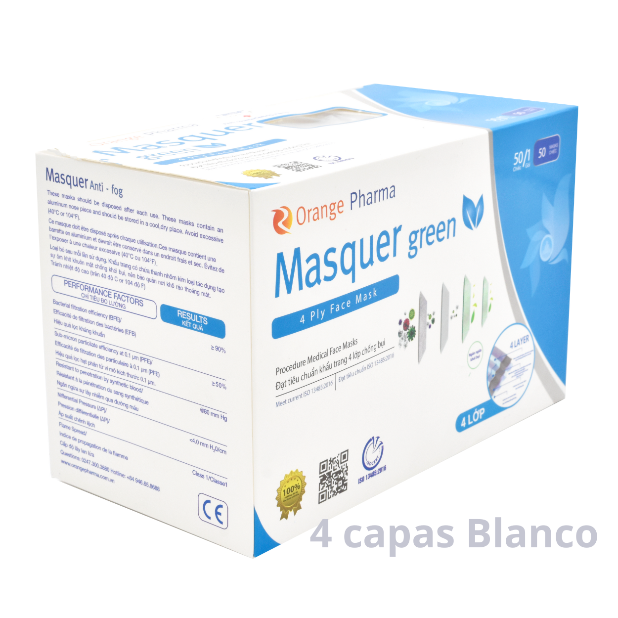 Cubrebocas Masquer Green Caja Master.