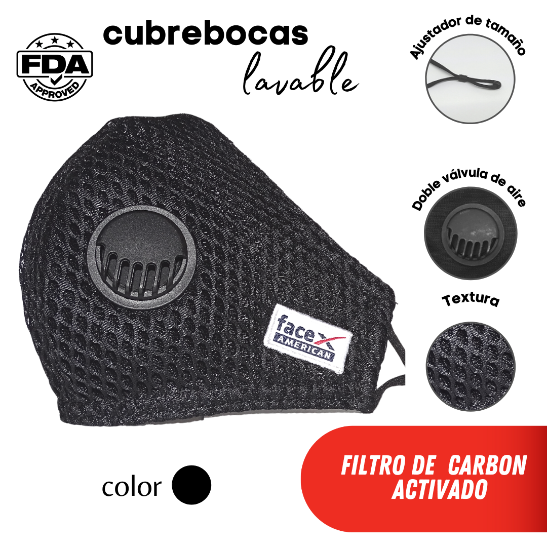 Cubrebocas De Tela Lavable 100 piezas