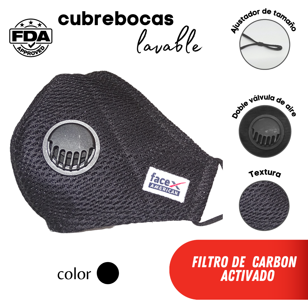 Cubrebocas De Tela Lavable 100 piezas