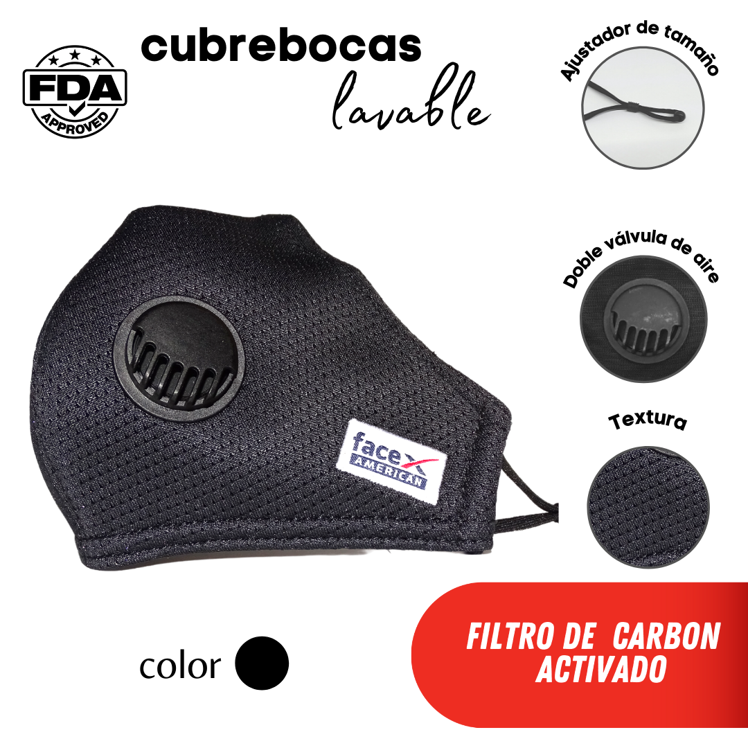 Cubrebocas De Tela Lavable 100 piezas