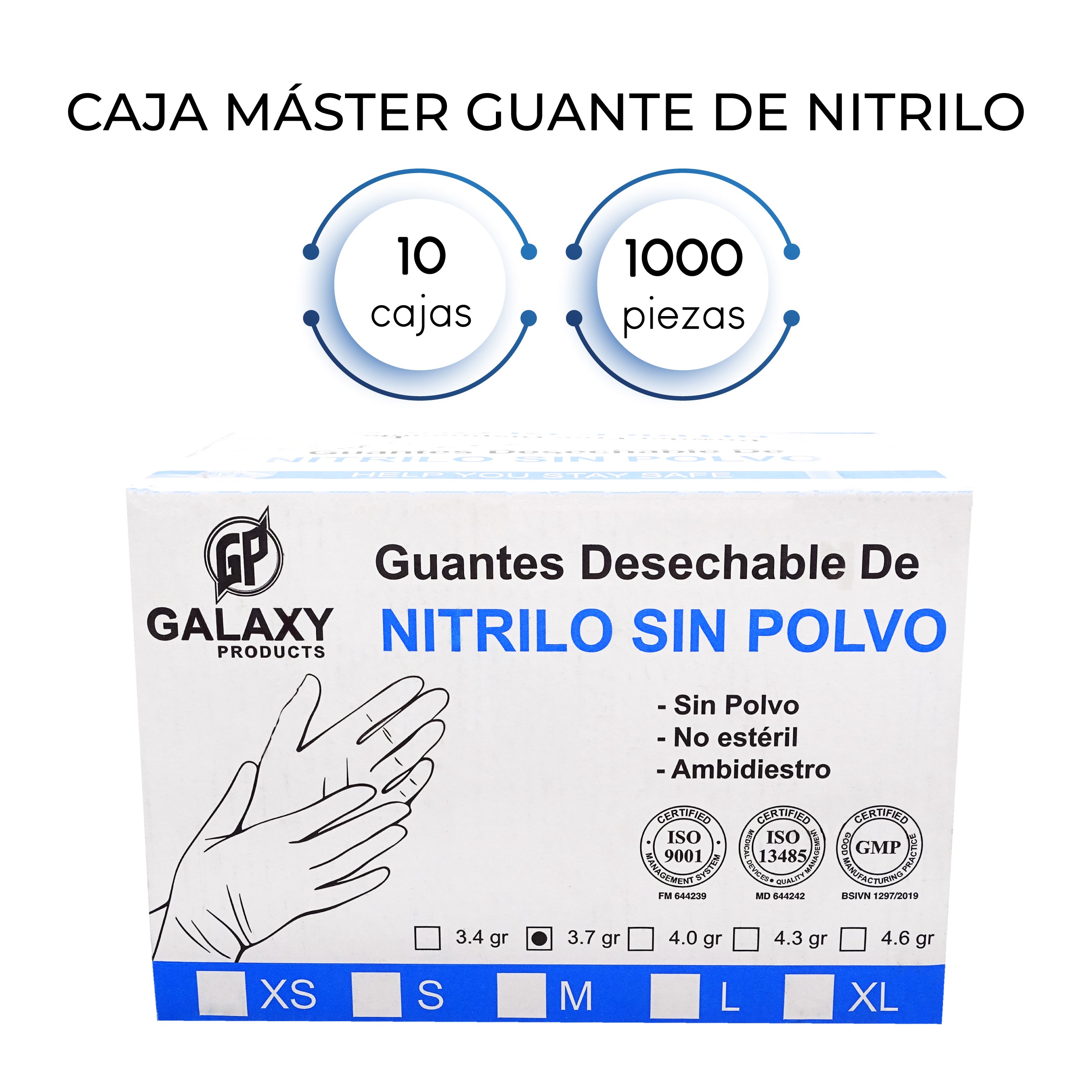 Caja Master Guante de Nitrilo (1000 Guantes)