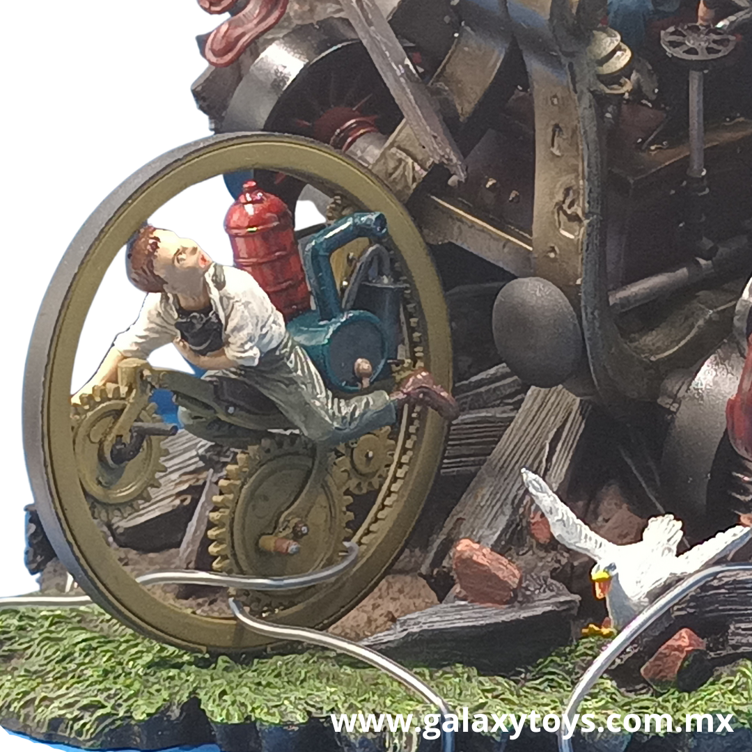 Steamboy Figura de colección: “Persecución en el monociclo”.